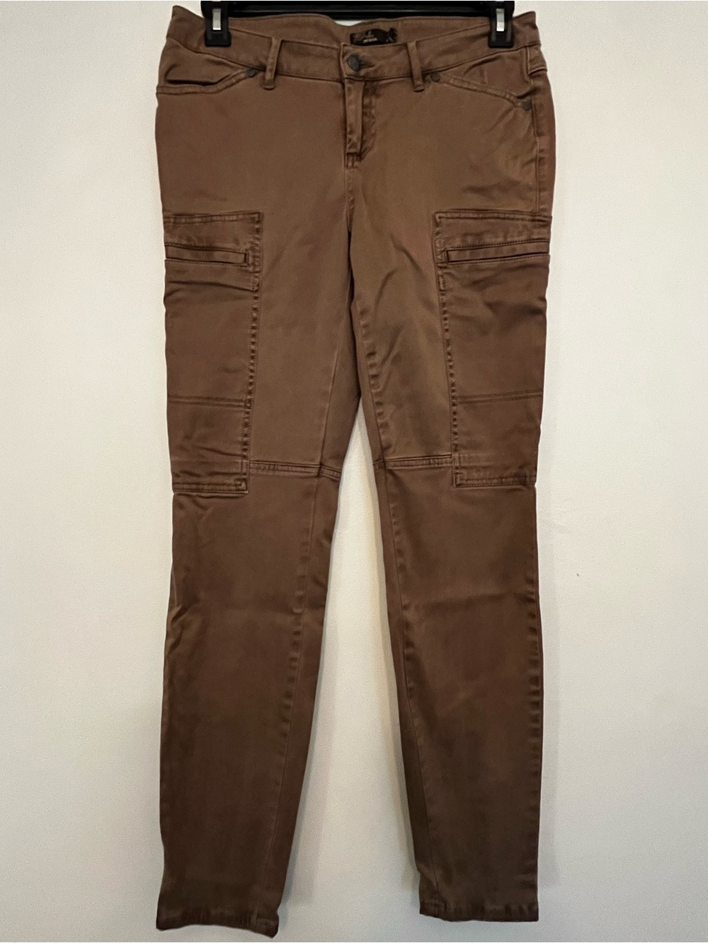 prAna Louisa Skinny Cargo Pants Womens Size 4 Brown Utility Stretch Hiking